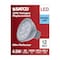 Satco 4.5 Watt MR16 LED - Silver Finish - 5000K - GU5.3 Base - 360 Lumens - 12 Volt - Hologen S11390 - alternate 6